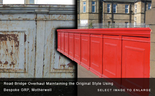 Road Bridge Overhaul Maintaining the Original Style Using Bespoke GRP, Motherwell