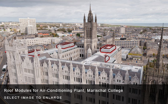 Roof Modules for Air-Conditioning Plant, Marischal College