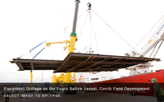 Equipment Grillage on the Fugro Saltire Vessel, Corrib Field Development