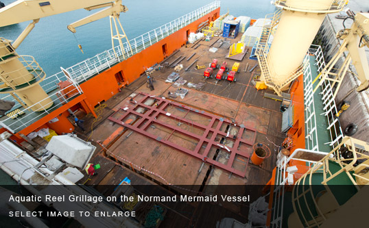 Aquatic Reel Grillage on the Normand Mermaid Vessel