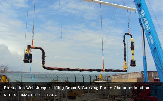 Production Well Jumper Lifting Beam & Carrying Frame Ghana Installation