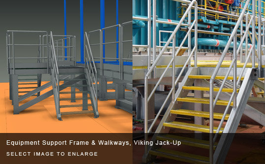Equipment Support Frame & Walkways, Viking Jack-Up