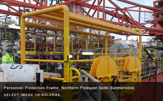 Personnel Protection Frame, Northern Producer Semi-Submersible
